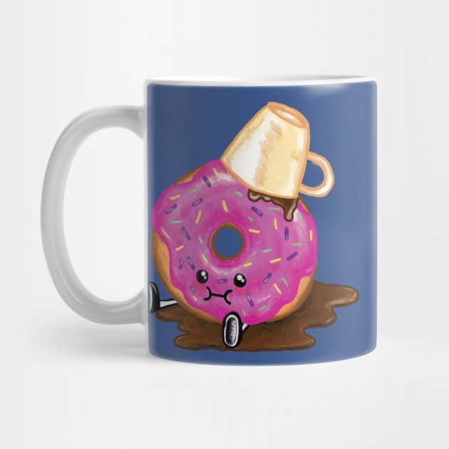 Clumsy Donut Spilled His Coffee by ckrickett